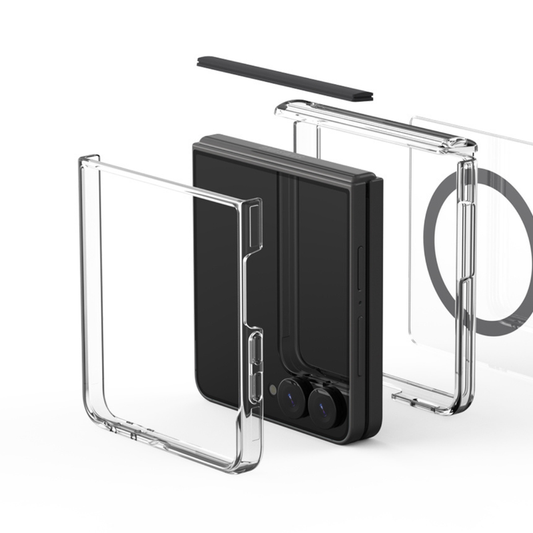 Araree Duple 360 Magsafe Cover For Z Flip 8-Clear Black