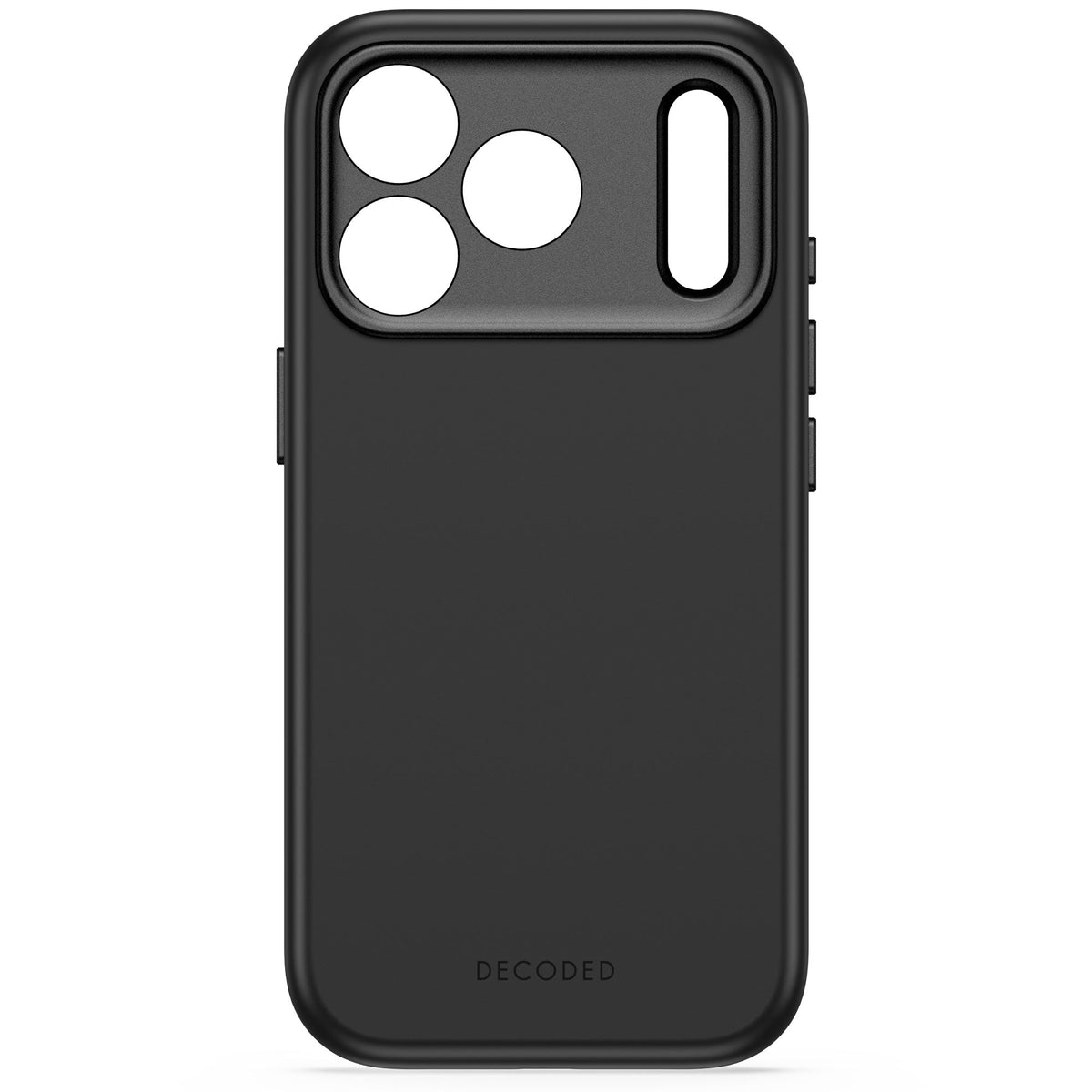 Decoded AntiMicrobial Silicone Backcover for iPhone 18/17 Pro Max Case Atlantic Carbon Black