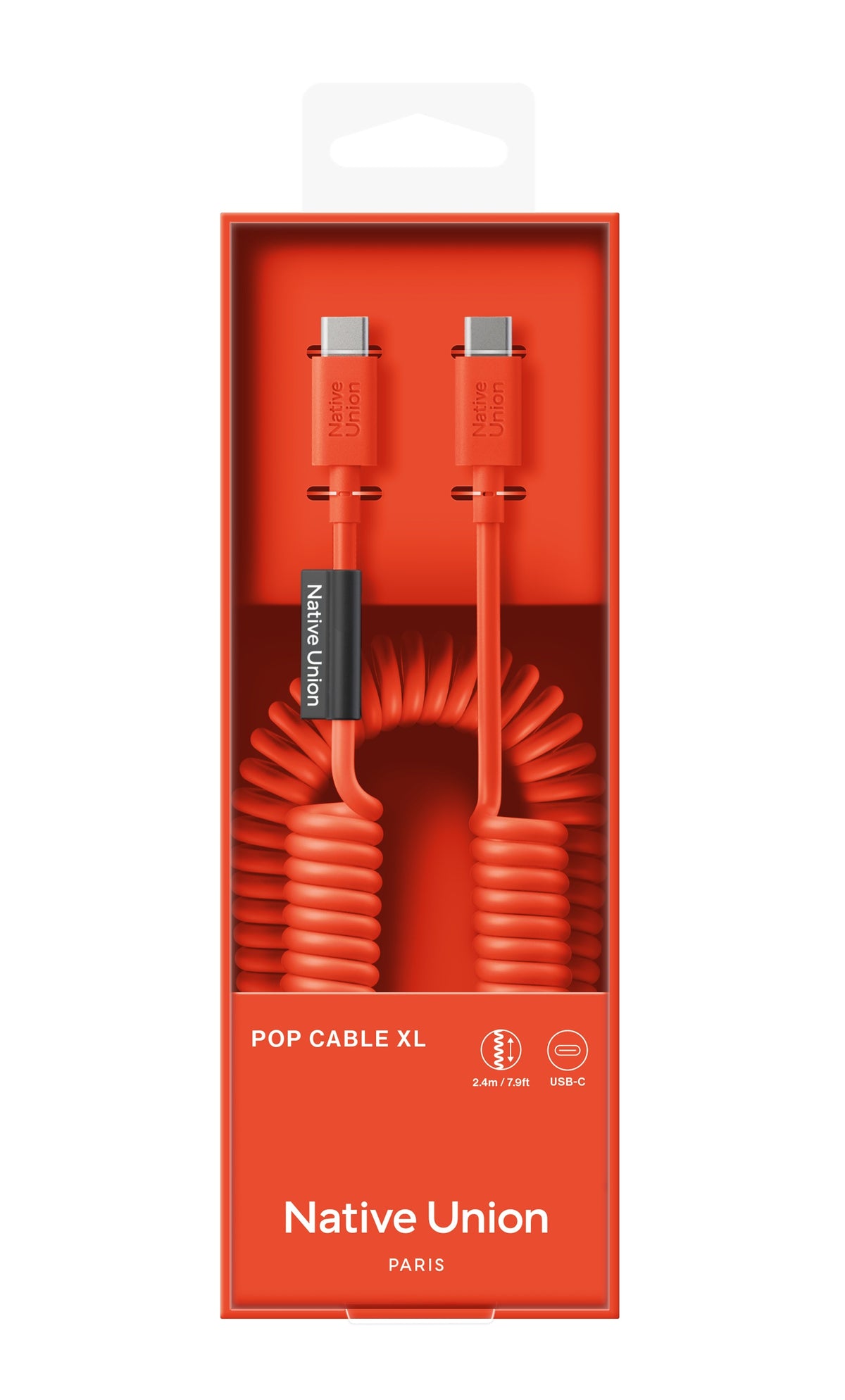 Native Union POP CABLE type C-C 1.2M 60W - Alarm Red