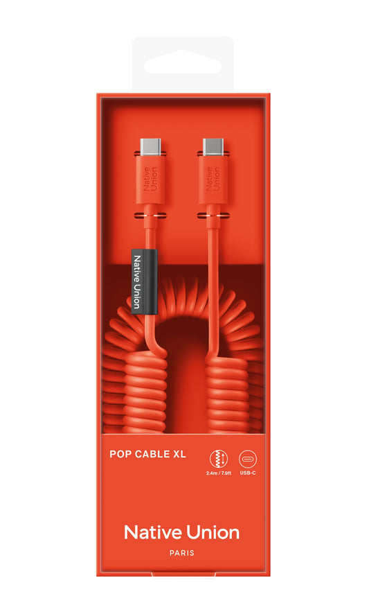 Native Union POP CABLE type C-C 1.2M 60W - Alarm Red