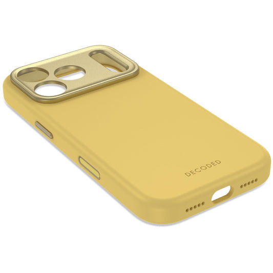Decoded AntiMicrobial Silicone Backcover for iPhone 18/17 Pro Max Case Atlantic Carbon Citron