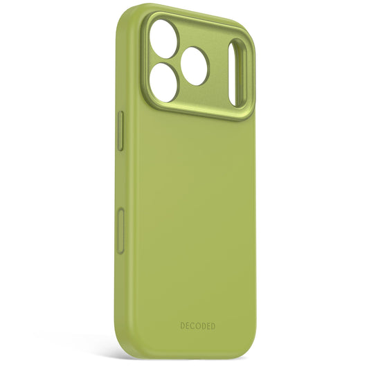 Decoded AntiMicrobial Silicone Backcover for iPhone 18/17 Pro Max Case Atlantic Carbon Moss Green