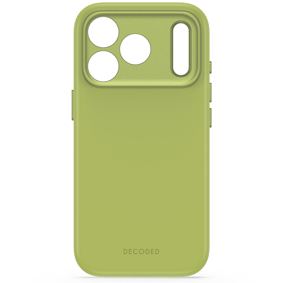 Decoded AntiMicrobial Silicone Backcover for iPhone 18/17 Pro Max Case Atlantic Carbon Moss Green