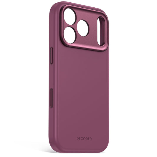 Decoded AntiMicrobial Silicone Backcover for iPhone 18/17 Pro Max Case Atlantic Carbon Plum
