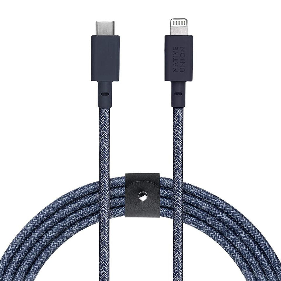 Native Union Belt Cable USB-C to Lightning 3M - Indigo - USB-C