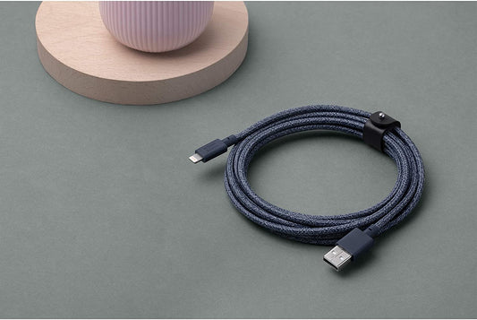 Native Union Belt Cable XL - USB A to Lightning 3M - Indigo