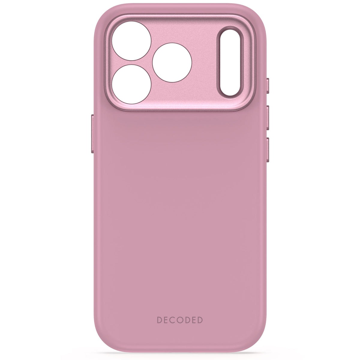 Decoded AntiMicrobial Silicone Backcover for iPhone 18/17 Pro Max Case Rose Quartz