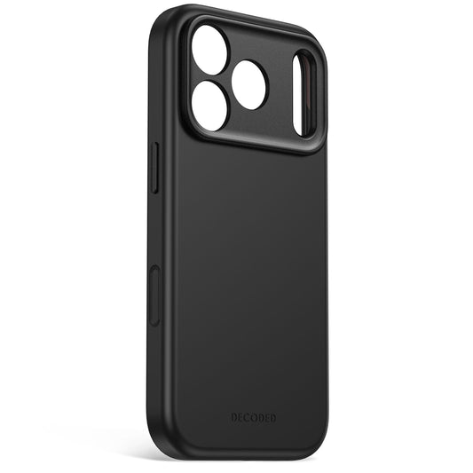 Decoded AntiMicrobial Silicone Backcover for iPhone 18/17 Pro Max Case Atlantic Carbon Black