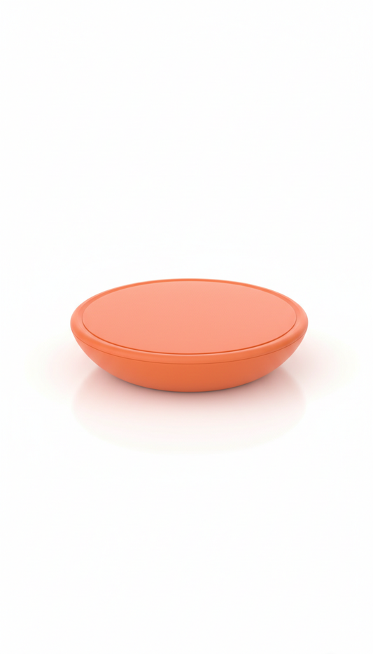 Fast wireless charger in vivid tangerine