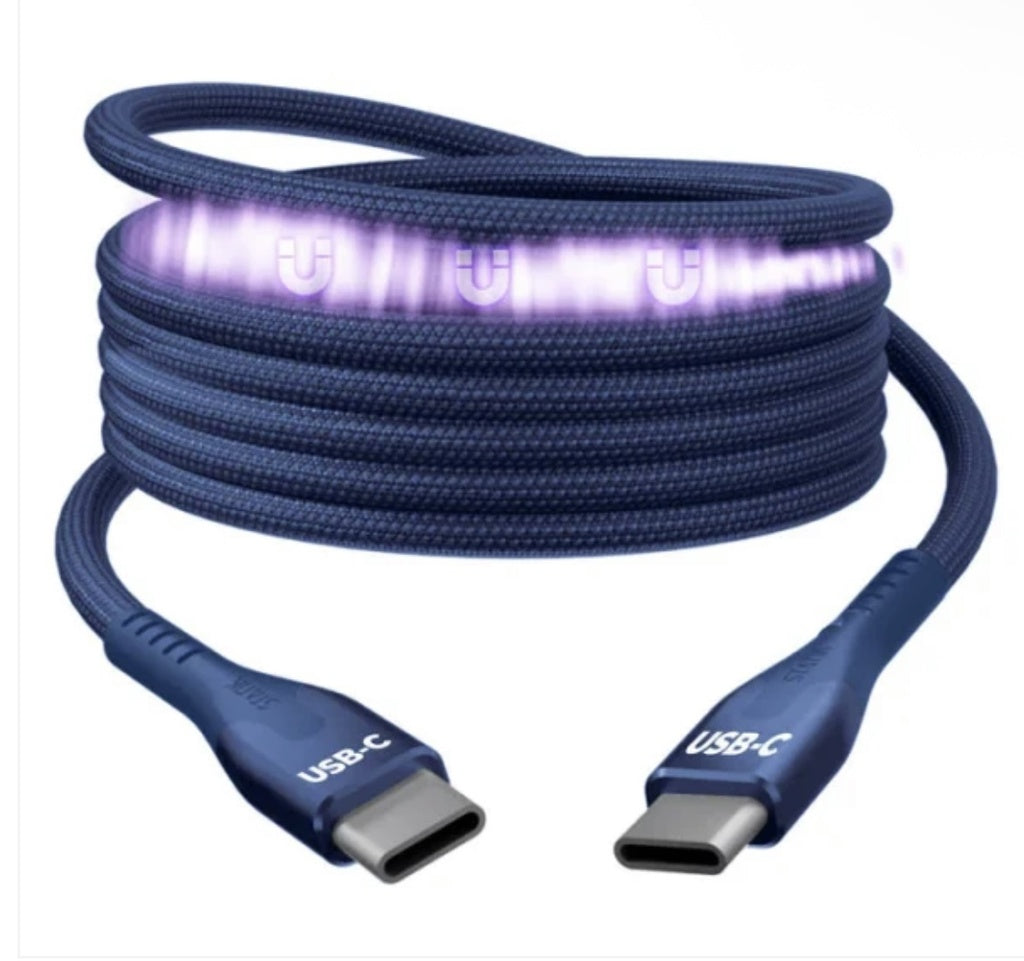 Statik MagStack Pro Magnetic 100w USB-C to C Cable 0.90C Navy