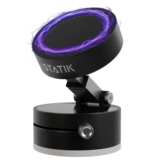 Statik HyperMount Pro Vacuum Magnetic NanoSuction  Phone Mount with Wireless charging - Black