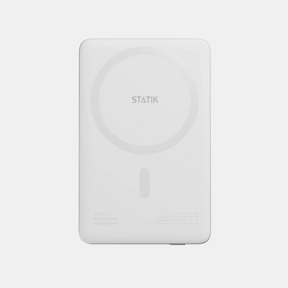 Statik MagSafe Power Bank with Semi-Solid Electrolyte Technology V2 5000mAh White