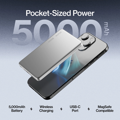 Statik MagSafe Power Bank with Semi-Solid Electrolyte Technology V2 5000mAh White