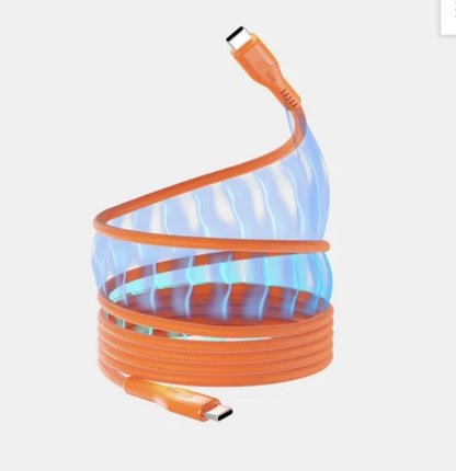 Statik MagStack Pro Magnetic 100w USB-C to C Cable 0.90C Orange
