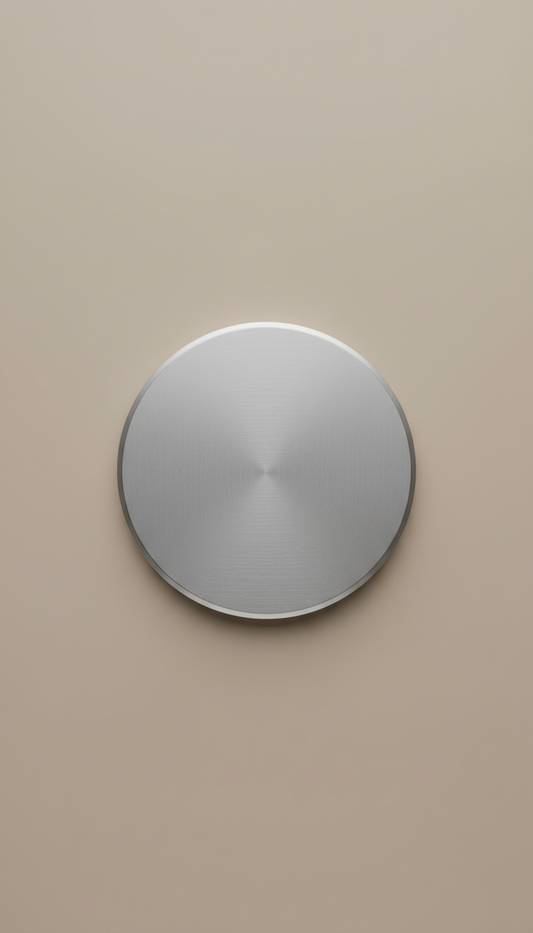 MagSafe wireless charger in brushed aluminum