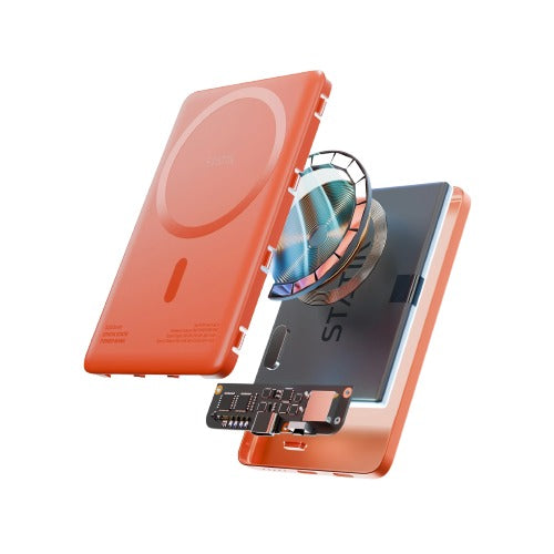 Statik MagSafe Power Bank with Semi-Solid Electrolyte Technology V2 5000mAh Orange