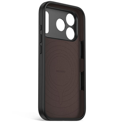 Decoded Leather Backcover for iPhone 18/17 Pro Case Chocolate Brown