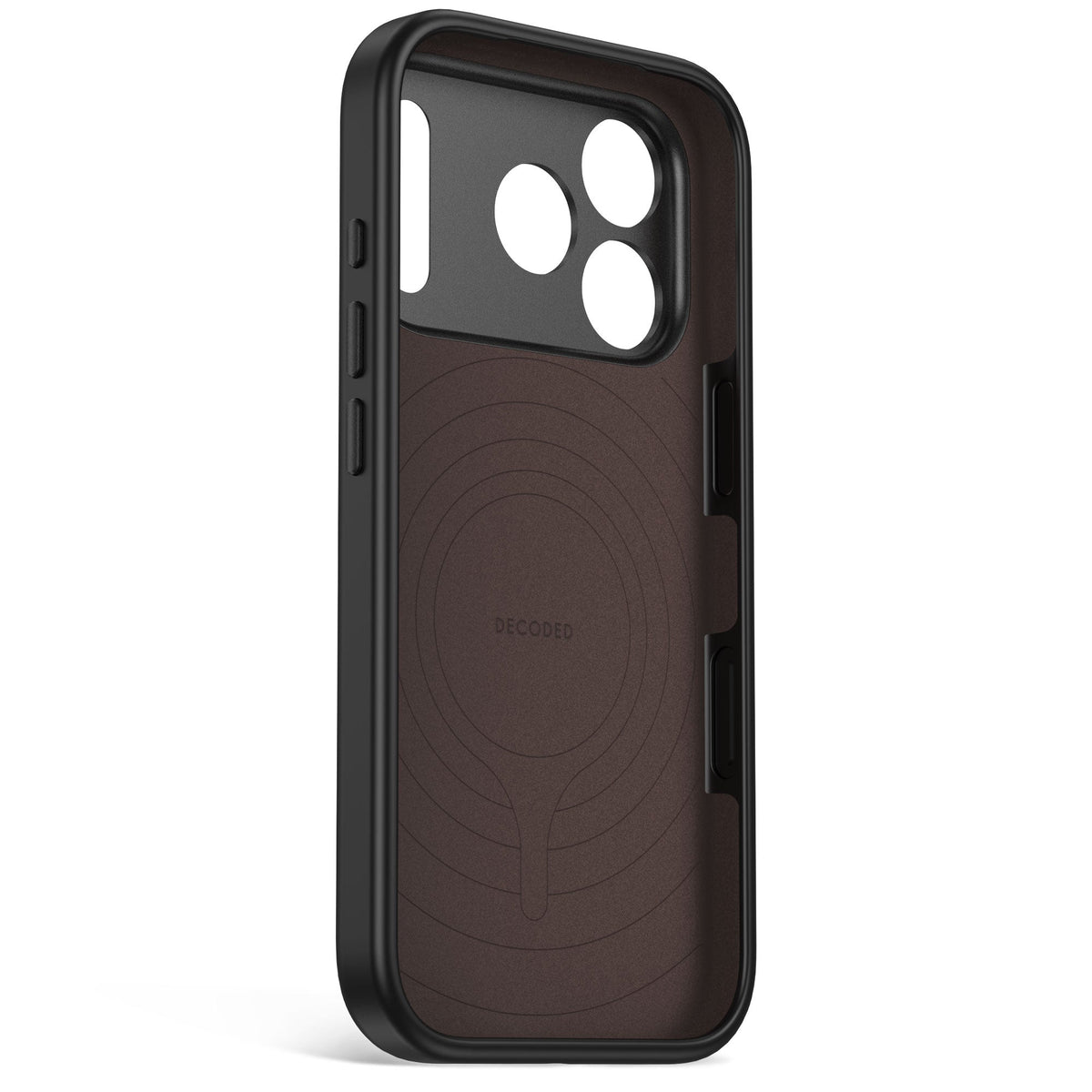 Decoded AntiMicrobial Silicone Backcover for iPhone 18/17 Pro Max Case Atlantic Carbon Black