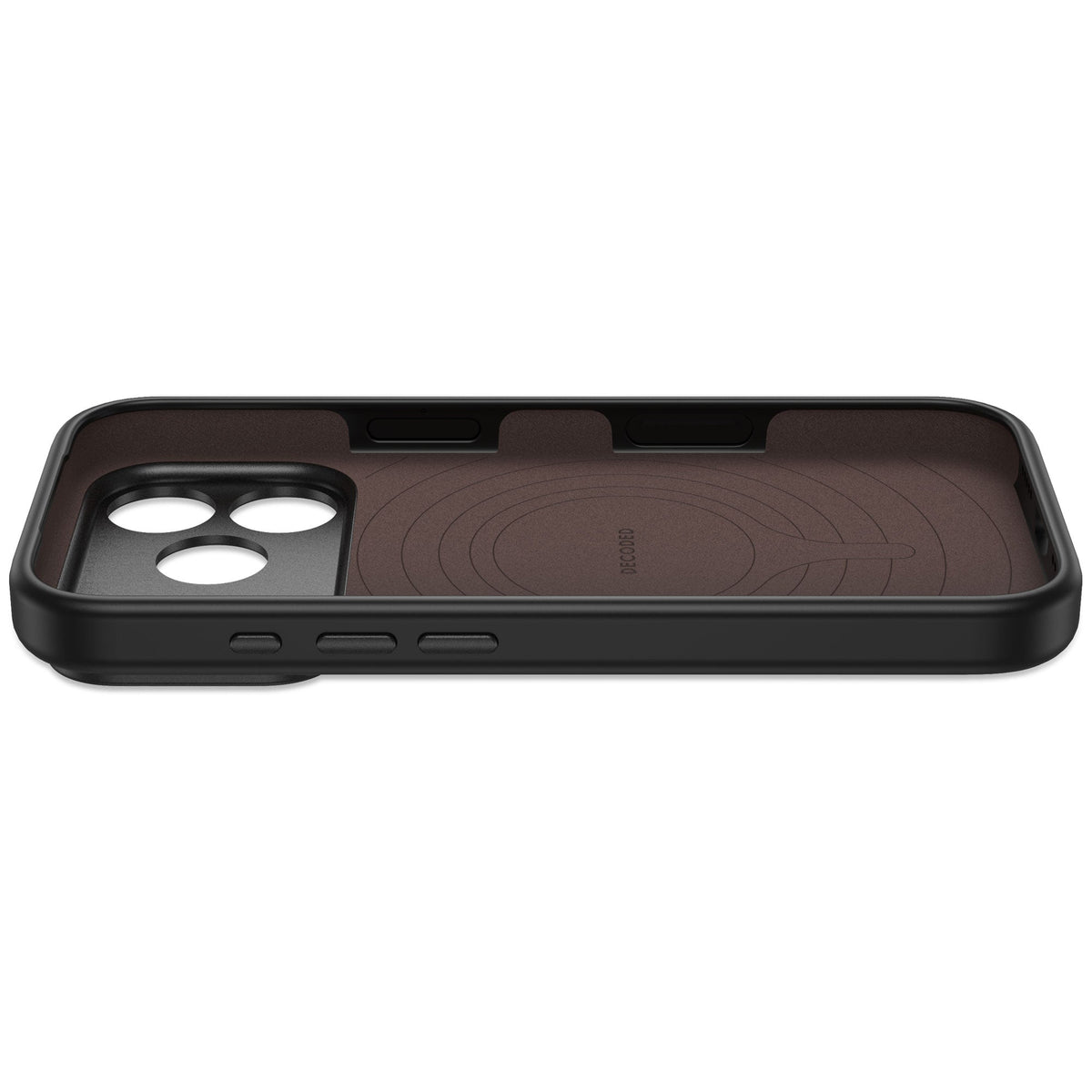 Decoded Leather Backcover for iPhone 18/17 Pro Case Chocolate Brown