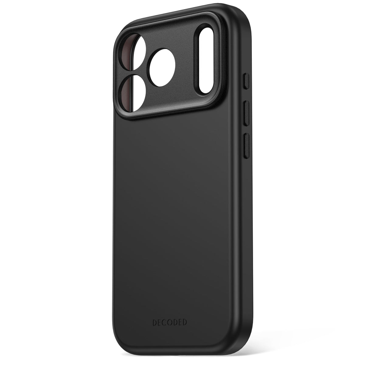 Decoded AntiMicrobial Silicone Backcover for iPhone 18/17 Pro Max Case Atlantic Carbon Black