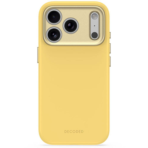 Decoded AntiMicrobial Silicone Backcover for iPhone 18/17 Pro Max Case Atlantic Carbon Citron