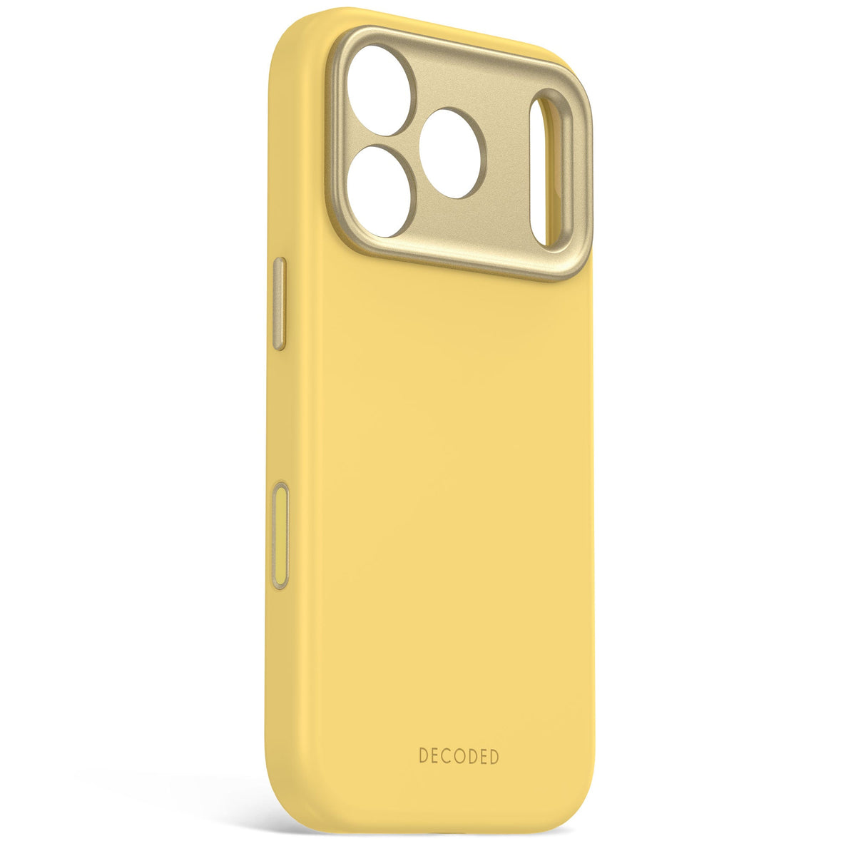 Decoded AntiMicrobial Silicone Backcover for iPhone 18/17 Pro Max Case Atlantic Carbon Citron
