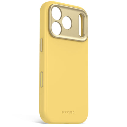 Decoded AntiMicrobial Silicone Backcover for iPhone 18/17 Pro Max Case Atlantic Carbon Citron