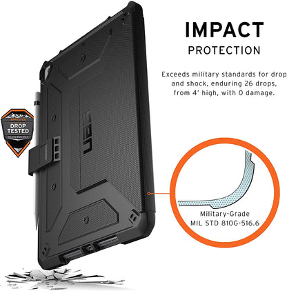 UAG iPad 10.2/10.5" (7th, 8th & 9th Gen) Metropolis Case - Black [V] - كفر ايباد حماية عاليه