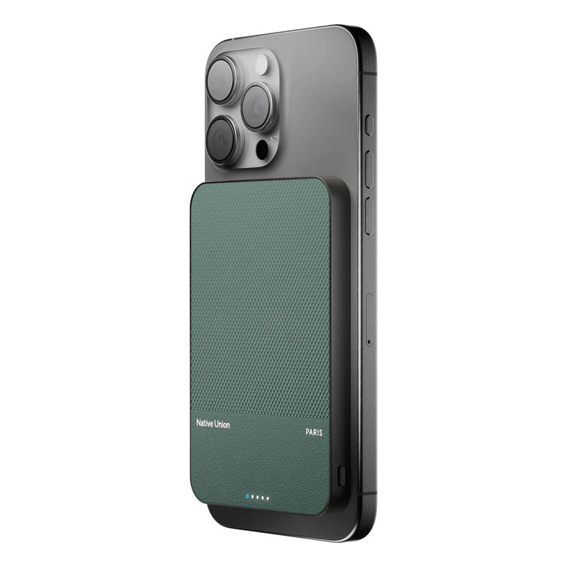 Native Union (Re)Classic Power Bank 5000mAh Qi2 - slate Green