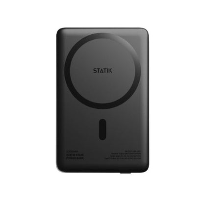 Statik MagSafe Power Bank with Semi-Solid Electrolyte Technology V2 5000mAh Black