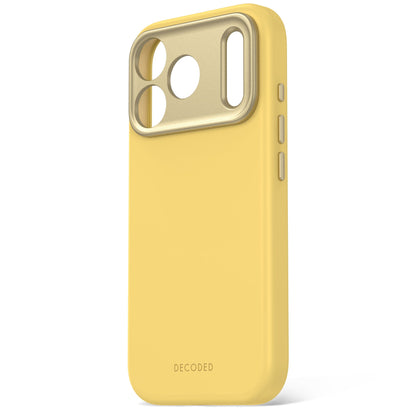 Decoded AntiMicrobial Silicone Backcover for iPhone 18/17 Pro Max Case Atlantic Carbon Citron