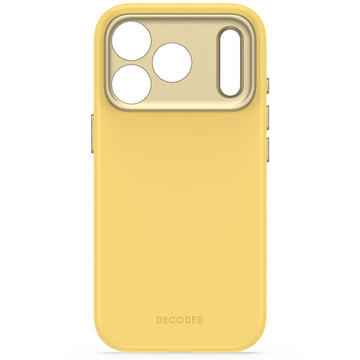Decoded AntiMicrobial Silicone Backcover for iPhone 18/17 Pro Max Case Atlantic Carbon Citron