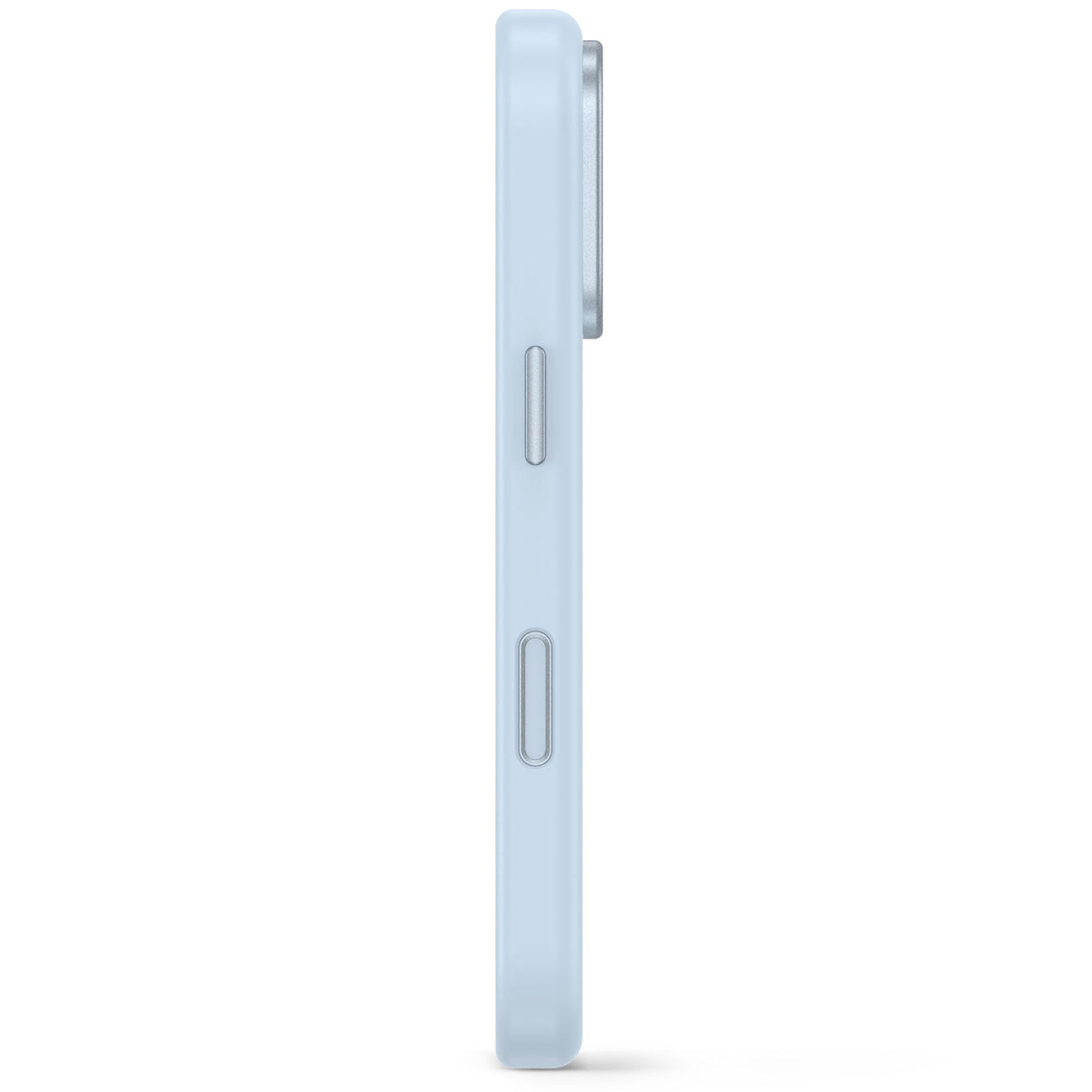 Decoded AntiMicrobial Silicone Backcover for iPhone 18/17 Pro Max Case Atlantic Carbon Light Blue