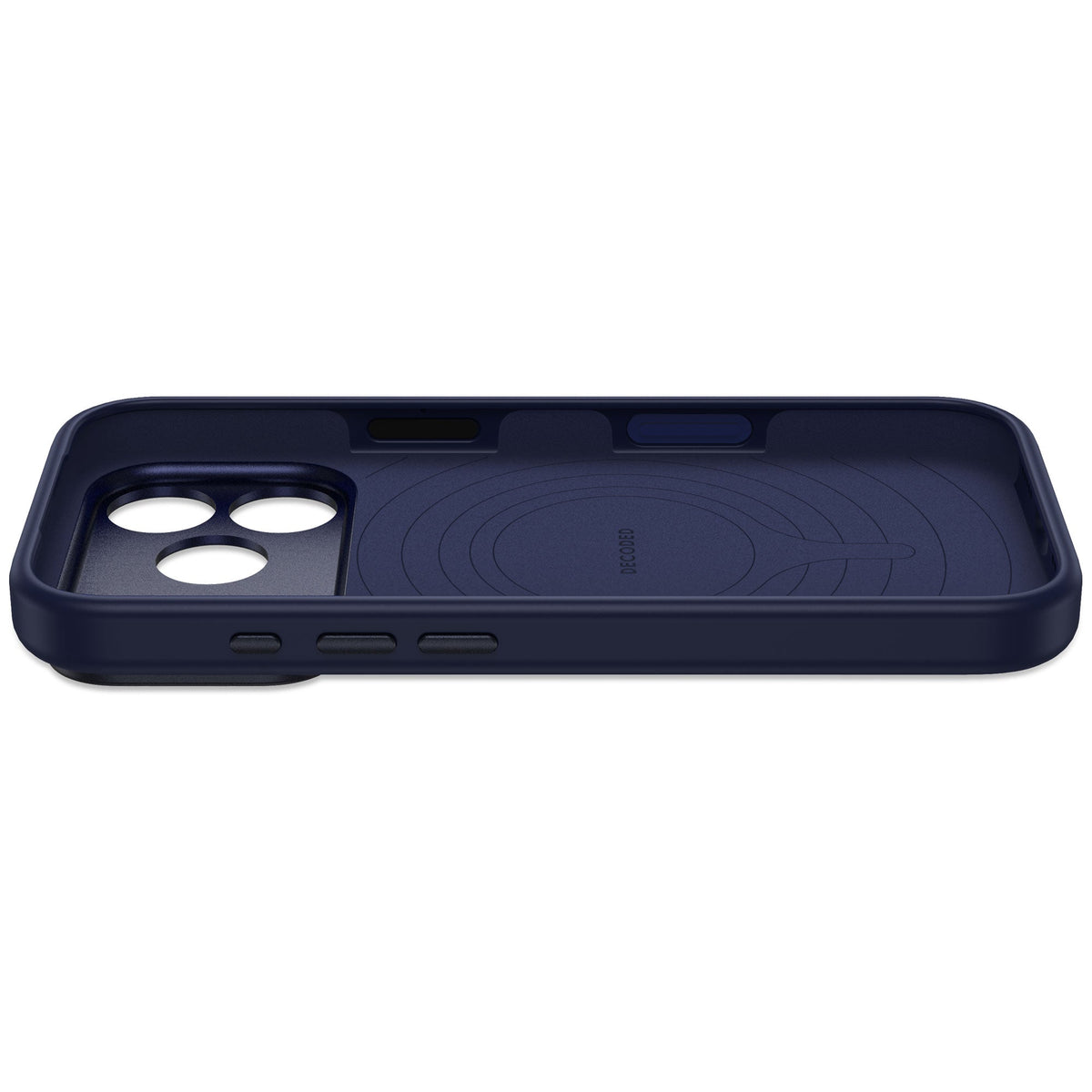 Decoded Leather Backcover for iPhone 18/17 Pro Case Midnight