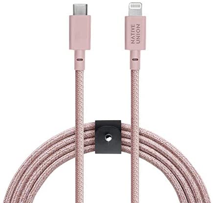 Native Union Belt Cable USB-C to Lightning 3M - Rose - USB-C