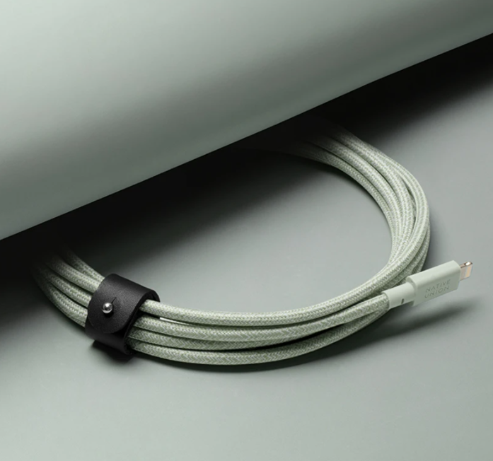 Native Union Belt Cable XL - USB A to Lightning 3M - Sage