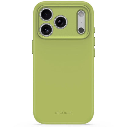 Decoded AntiMicrobial Silicone Backcover for iPhone 18/17 Pro Max Case Atlantic Carbon Moss Green