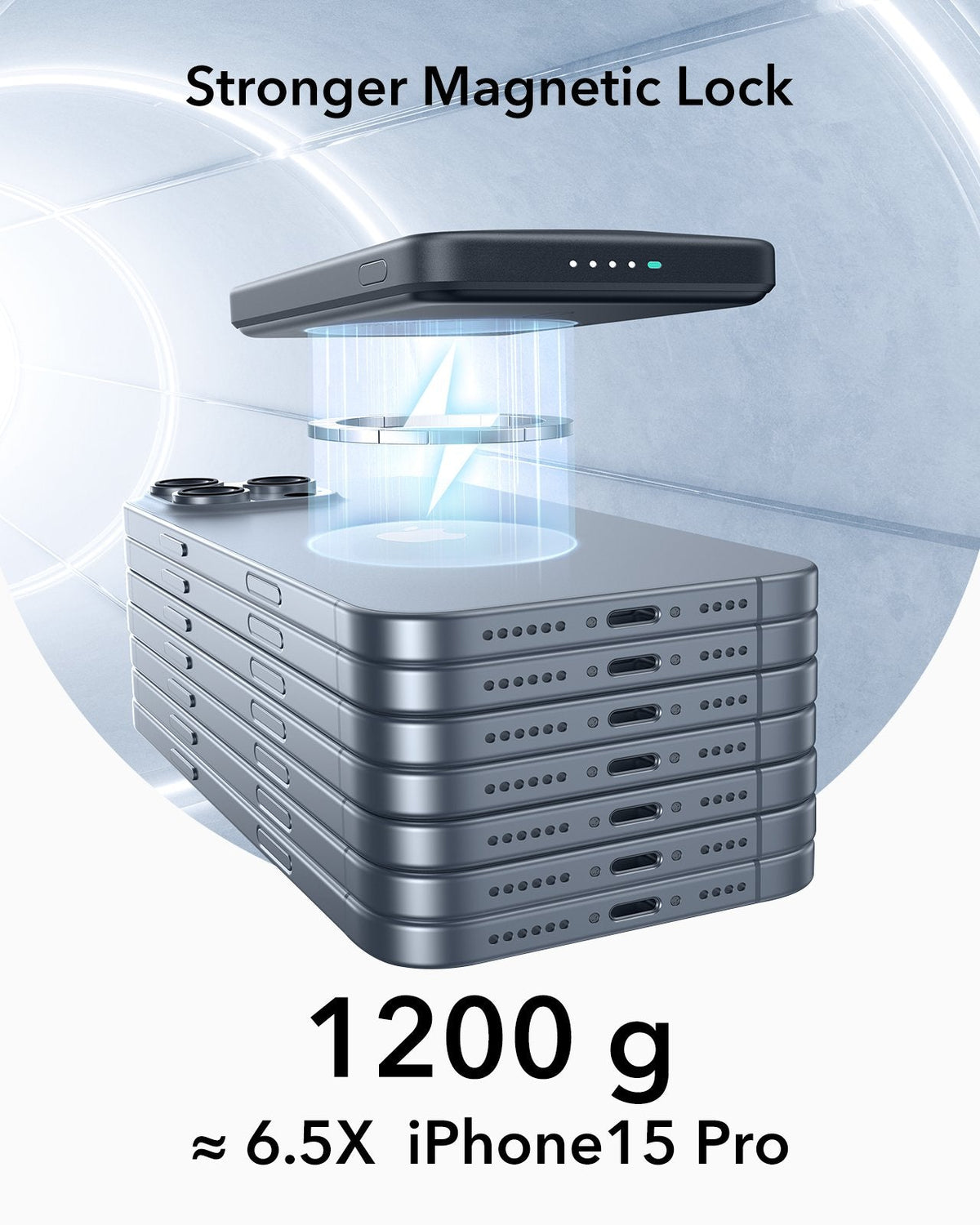 ESR Power Bank 5000mAh Qi2 MagSlim Kickstand Black