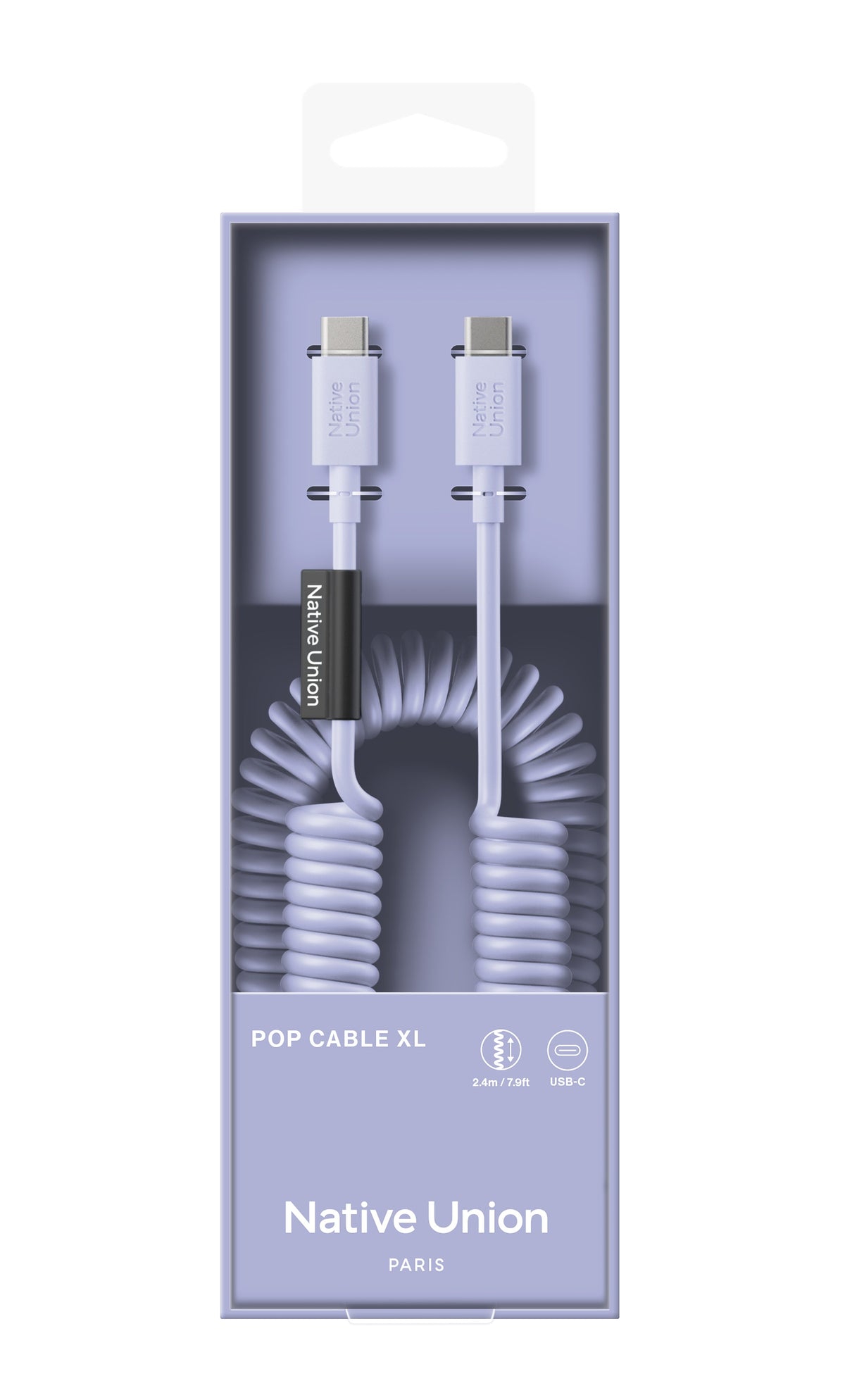 Native Union POP CABLE XL type C-C 2.4M 60W - Lilac