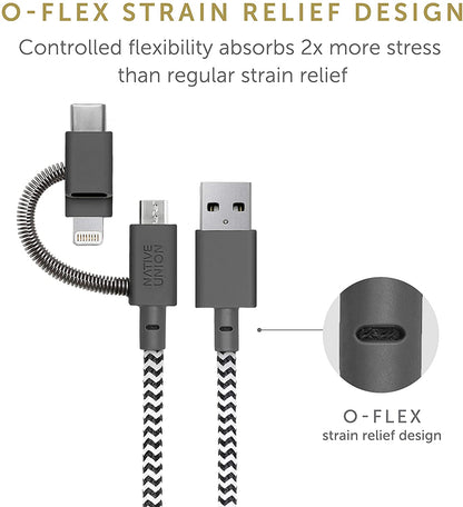 Native Union Belt Cable Universal 2M - Zebra
