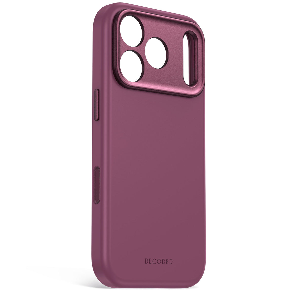 Decoded AntiMicrobial Silicone Backcover for iPhone 18/17 Pro Max Case Atlantic Carbon Plum