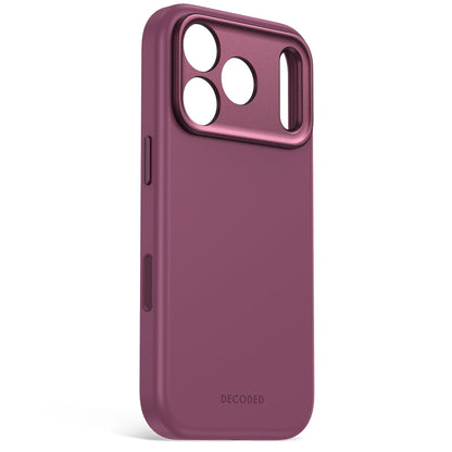 Decoded AntiMicrobial Silicone Backcover for iPhone 18/17 Pro Max Case Atlantic Carbon Plum
