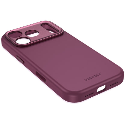 Decoded AntiMicrobial Silicone Backcover for iPhone 18/17 Pro Max Case Atlantic Carbon Plum