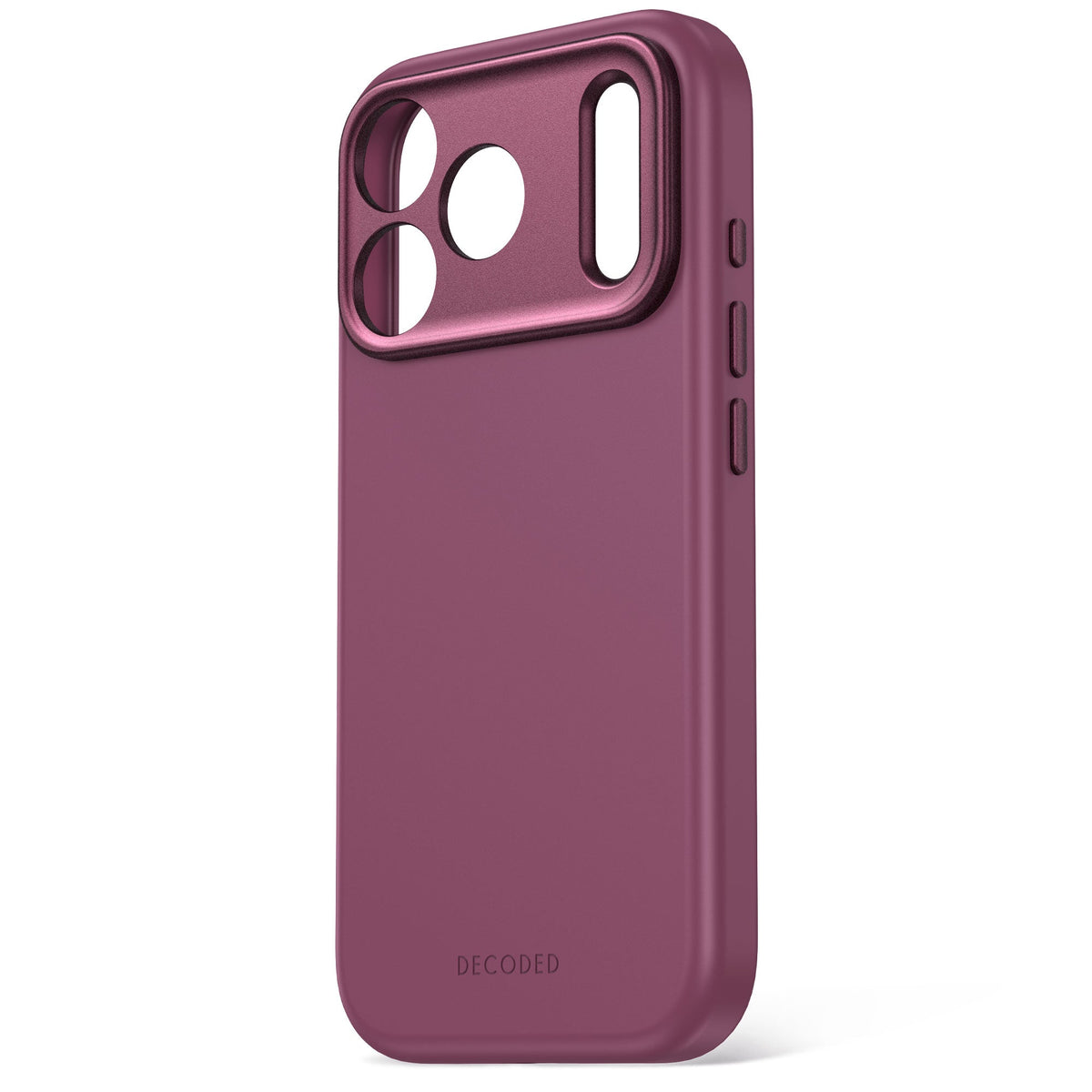 Decoded AntiMicrobial Silicone Backcover for iPhone 18/17 Pro Max Case Atlantic Carbon Plum