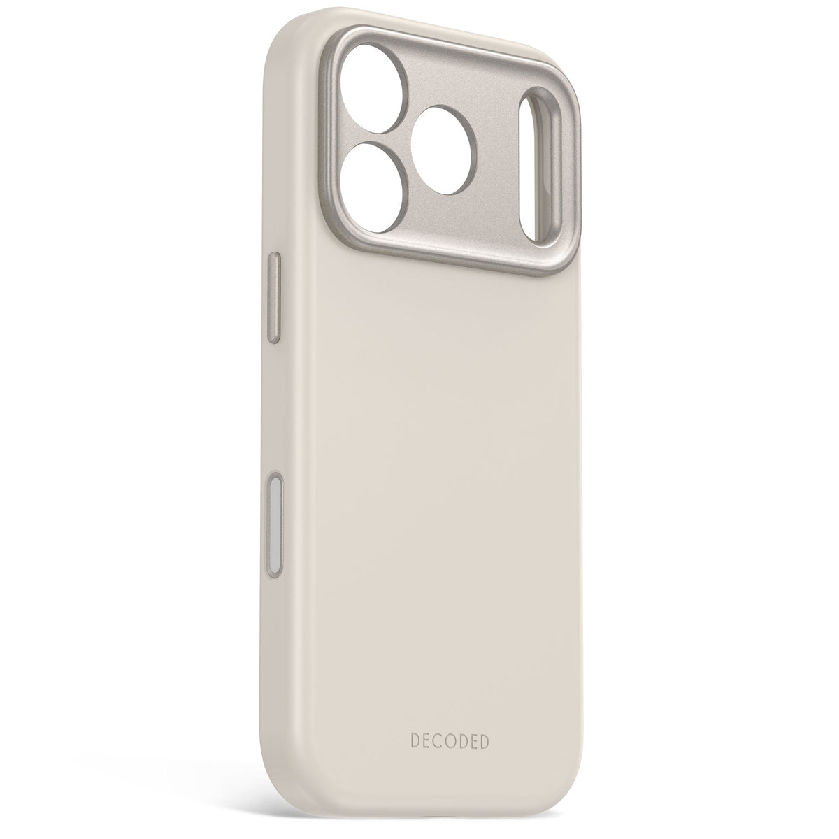 Decoded AntiMicrobial Silicone Backcover for iPhone 18/17 Pro Max Case Pebble Grey