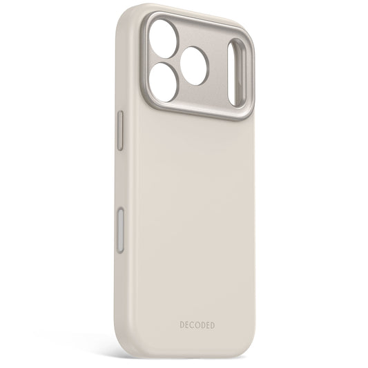 Decoded AntiMicrobial Silicone Backcover for iPhone 18/17 Pro Max Case Pebble Grey