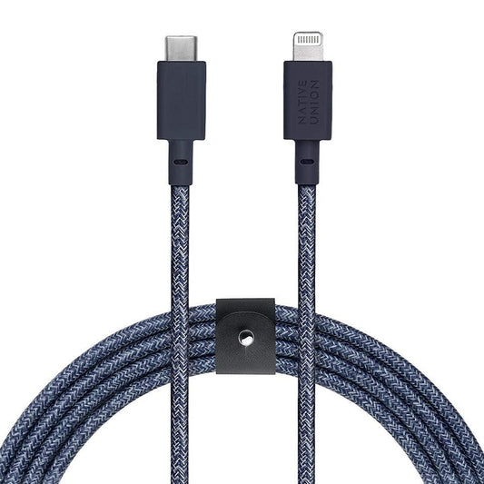 Native Union Belt Cable USB-C to Lightning 3M - Indigo - USB-C