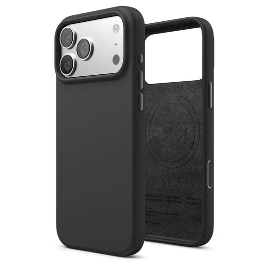Elago iPhone 17P.Pm/18P.Pm Magnetic Silicone Case (Camera Control Key Included) - black