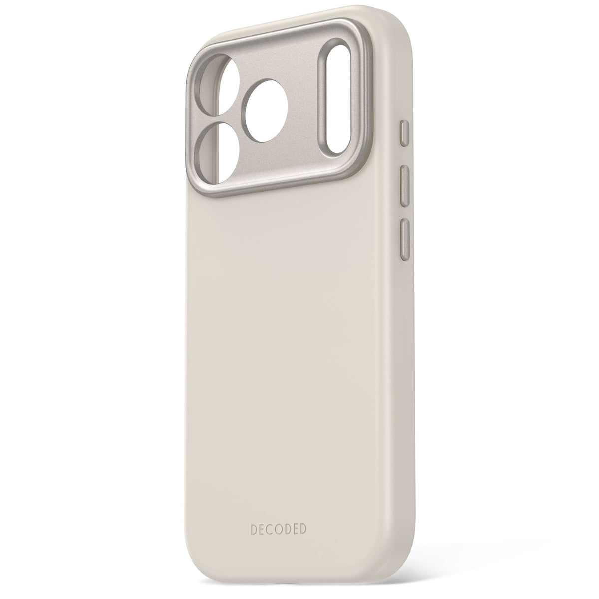 Decoded AntiMicrobial Silicone Backcover for iPhone 18/17 Pro Max Case Pebble Grey