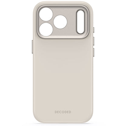 Decoded AntiMicrobial Silicone Backcover for iPhone 18/17 Pro Max Case Pebble Grey